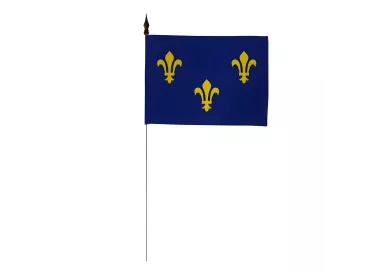 Drapeau de table Île-de-France 10 x 15 cm polyester