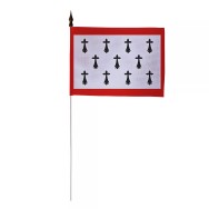 Drapeau de table Limousin 10 x 15 cm avec tige métallique