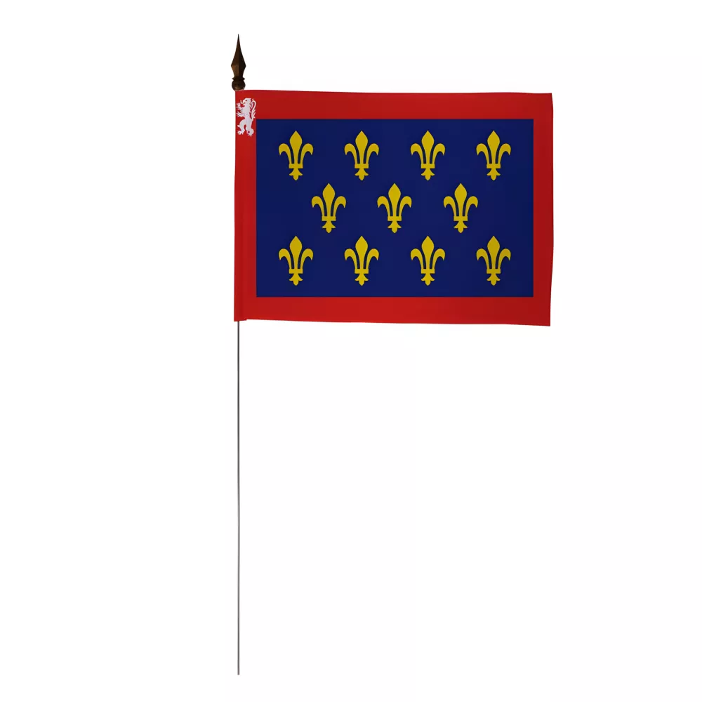 Drapeau de table province Maine 10 x 15 cm polyester