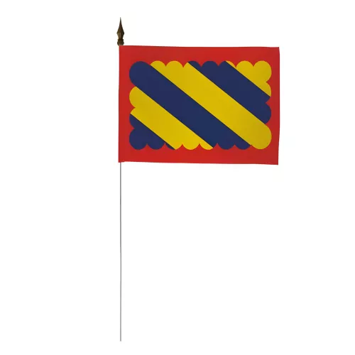 Drapeau de table Nivernais 10 x 15 cm polyester avec tige