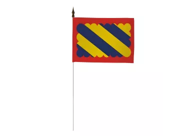 Drapeau de table Nivernais 10 x 15 cm polyester avec tige