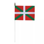 Drapeau de table Pays Basque 10 x 15 cm polyester