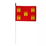 Drapeau de table Poitou 10 x 15 cm polyester