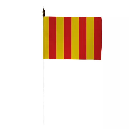 Drapeau de table province Roussillon 10 x 15 cm polyester
