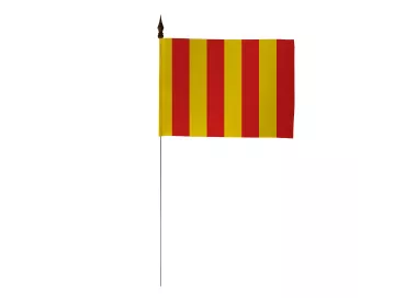 Drapeau de table province Roussillon 10 x 15 cm polyester