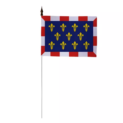 Drapeau de table Touraine 10 x 15 cm maille polyester