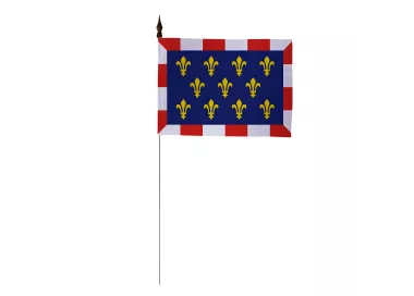 Drapeau de table Touraine 10 x 15 cm maille polyester
