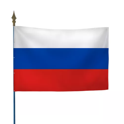 Drapeau Russie sur hampe polyester intérieur extérieur