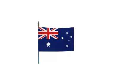 Drapeau Australie sur hampe avec lance