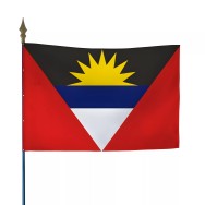 Drapeau de l'Antigua et Barbuda en maille polyester