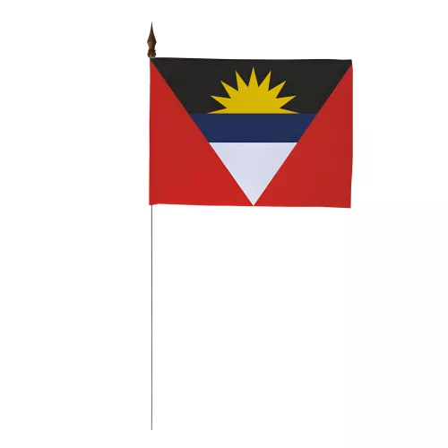 Drapeau de table Antigua et Barbuda 10 x 15 cm polyester