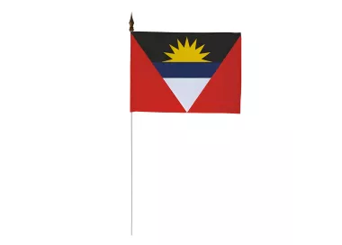 Drapeau de table Antigua et Barbuda 10 x 15 cm polyester