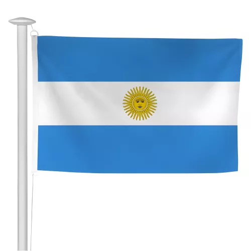 Pavillon Argentine en maille polyester haute définition