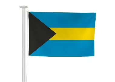 Pavillon des Bahamas pour mât sans potence