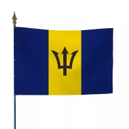 Drapeau de la Barbade en maille polyester