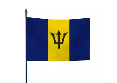 Drapeau de la Barbade en maille polyester