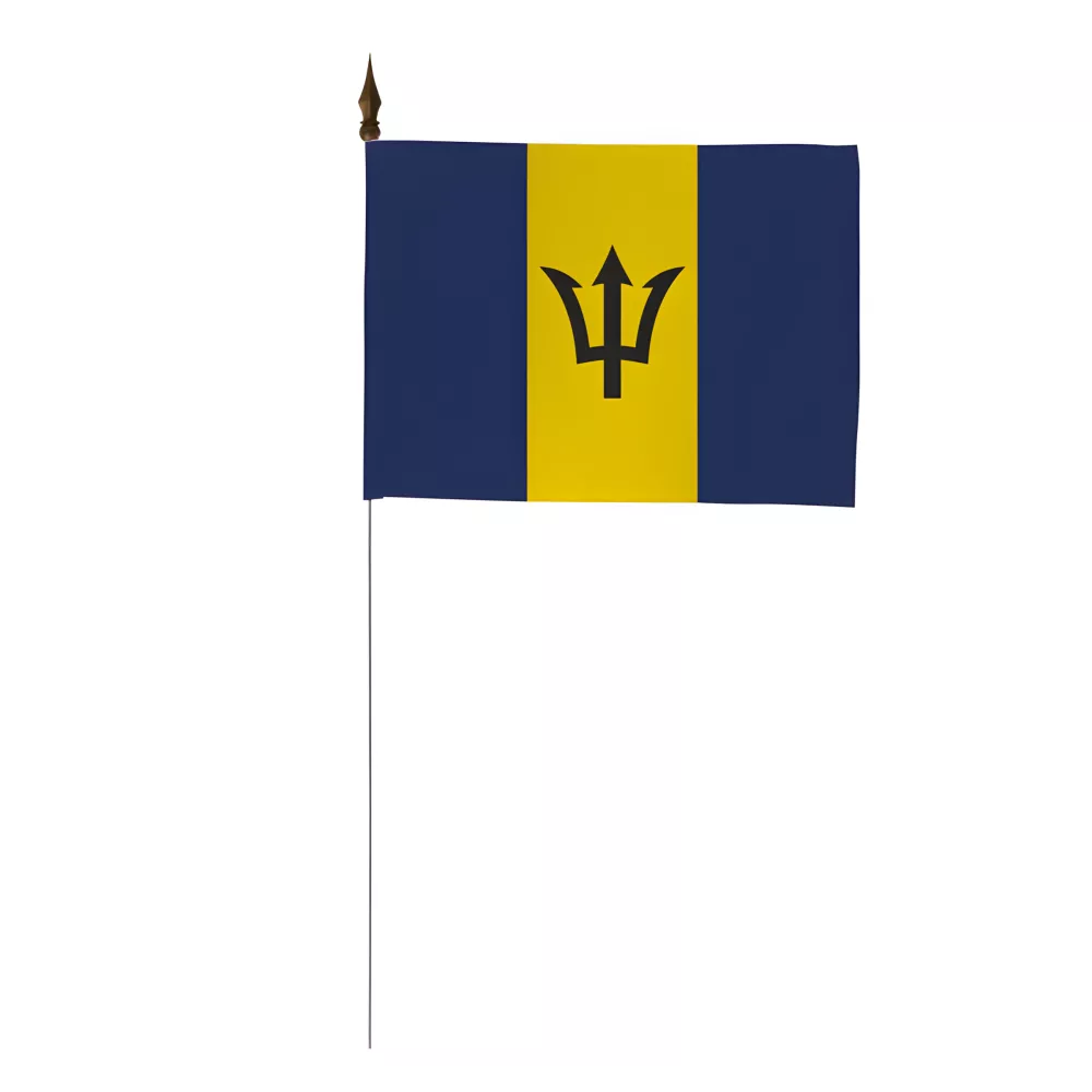 Drapeau de table Barbade 10 x 15 cm polyester Drapeau de table Barbade 10 x 15 cm polyester