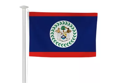Pavillon du Belize pour mât sans potence