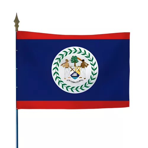 Drapeau du Belize en maille polyester 115 g/m²