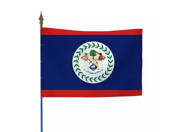 Drapeau du Belize en maille polyester 115 g/m²
