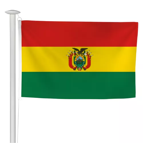Pavillon de la Bolivie pour mât de pavoisement