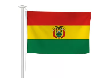 Pavillon de la Bolivie pour mât de pavoisement
