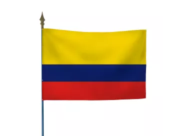 Drapeau de la Colombie en maille polyester