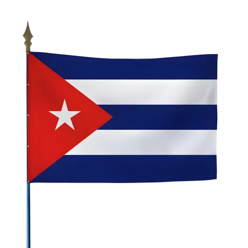 Drapeau de Cuba en maille polyester 115 g/m²