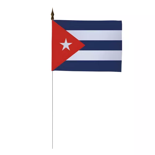 Drapeau de table Cuba 10 x 15 cm polyester