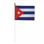 Drapeau de table Cuba 10 x 15 cm polyester