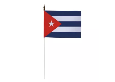 Drapeau de table Cuba 10 x 15 cm polyester