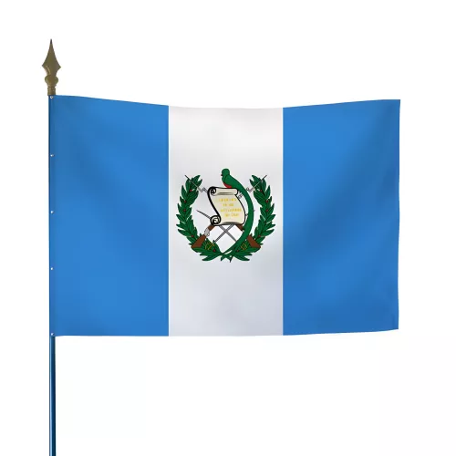 Drapeau du Guatemala en maille polyester 115 g/m²