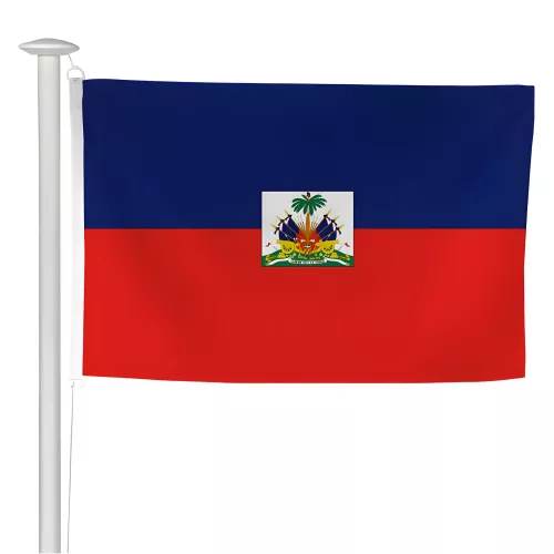 Pavillon d'Haïti pour mât sans potence