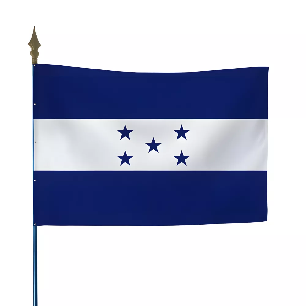 Drapeau Honduras en maille polyester 115 g/m² Drapeau Honduras en maille polyester 115 g/m²