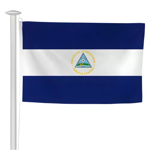 Pavillon Nicaragua en maille polyester 115 g/m²