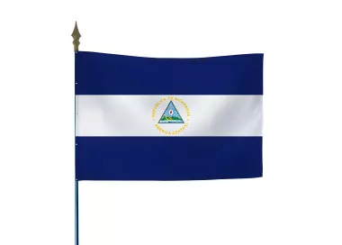 Drapeau Nicaragua en maille polyester haute définition