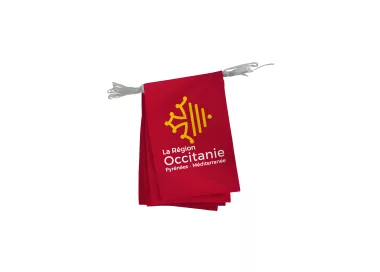 Guirlande région Occitanie en maille polyester