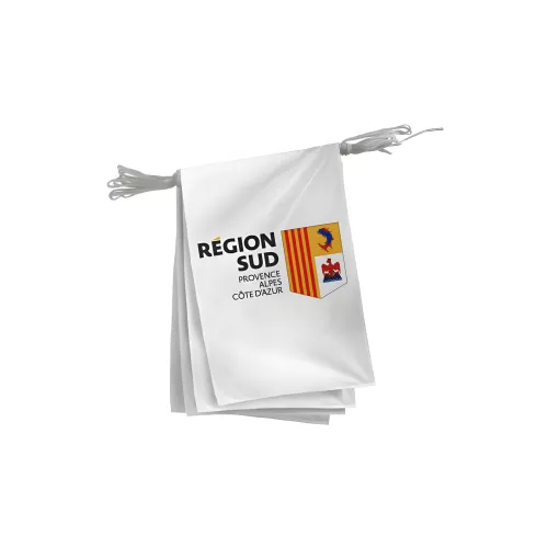 Guirlande région Sud P.A.C.A 20 fanions polyester