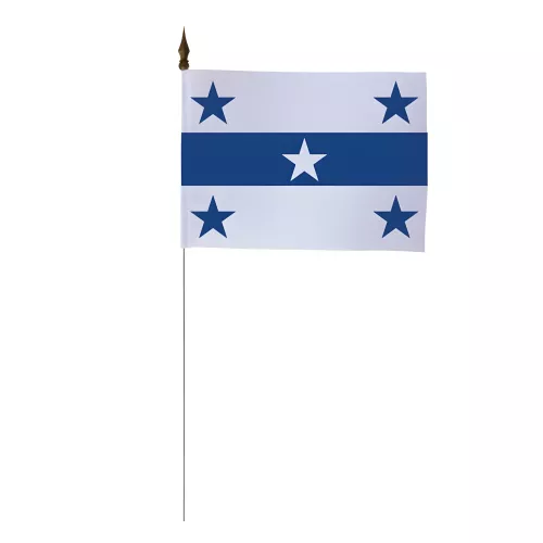 Drapeau de table Îles Gambier polyester 10 x 15 cm