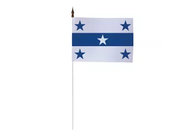 Drapeau de table Îles Gambier polyester 10 x 15 cm