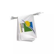 Guirlande région Guadeloupe en maille polyester 20 x 30 cm