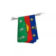 Guirlande armoiries Guyane en maille polyester 20 x 30 cm