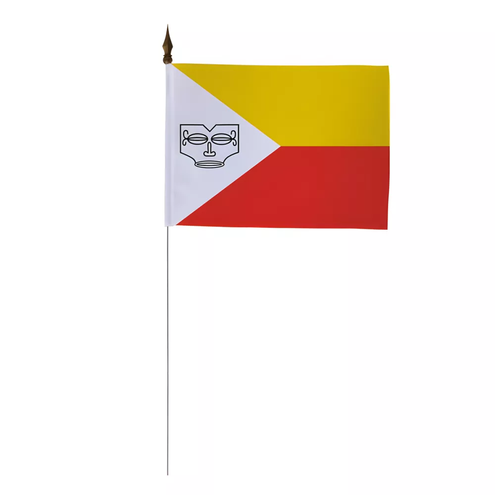 Drapeau de table Îles Marquises 10 x 15 cm polyester Drapeau de table Îles Marquises 10 x 15 cm polyester