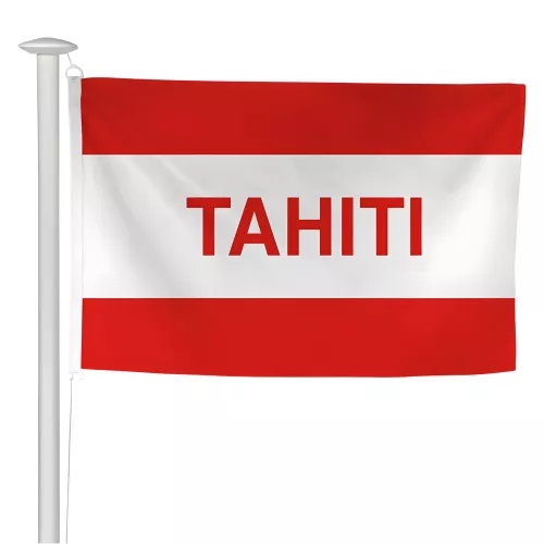Pavillon Tahiti pour mât sans potence