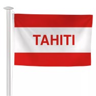 Pavillon Tahiti pour mât sans potence