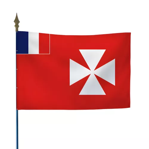 Drapeau Wallis et Futuna en maille polyester