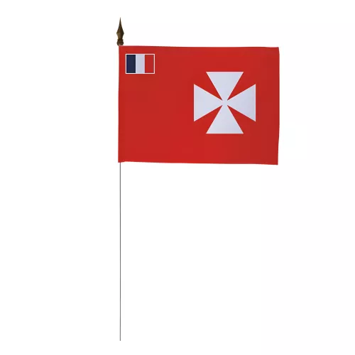 Drapeau de table Uvea Wallis 10 x 15 cm polyester