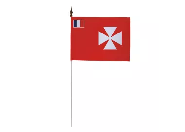 Drapeau de table Uvea Wallis 10 x 15 cm polyester