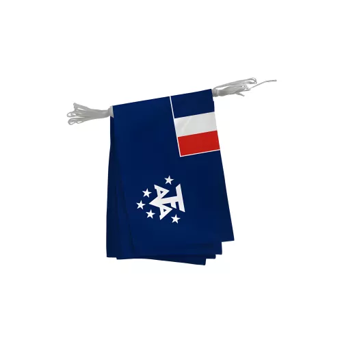 Guirlande Terres Australes en maille polyester 20 x 30 cm