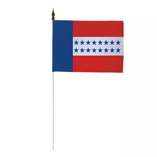 Drapeau de table Tuamotu 10 x 15 cm polyester